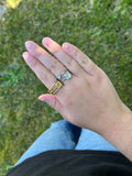 Bague CAMILLE acier inoxydable argenté ou doré