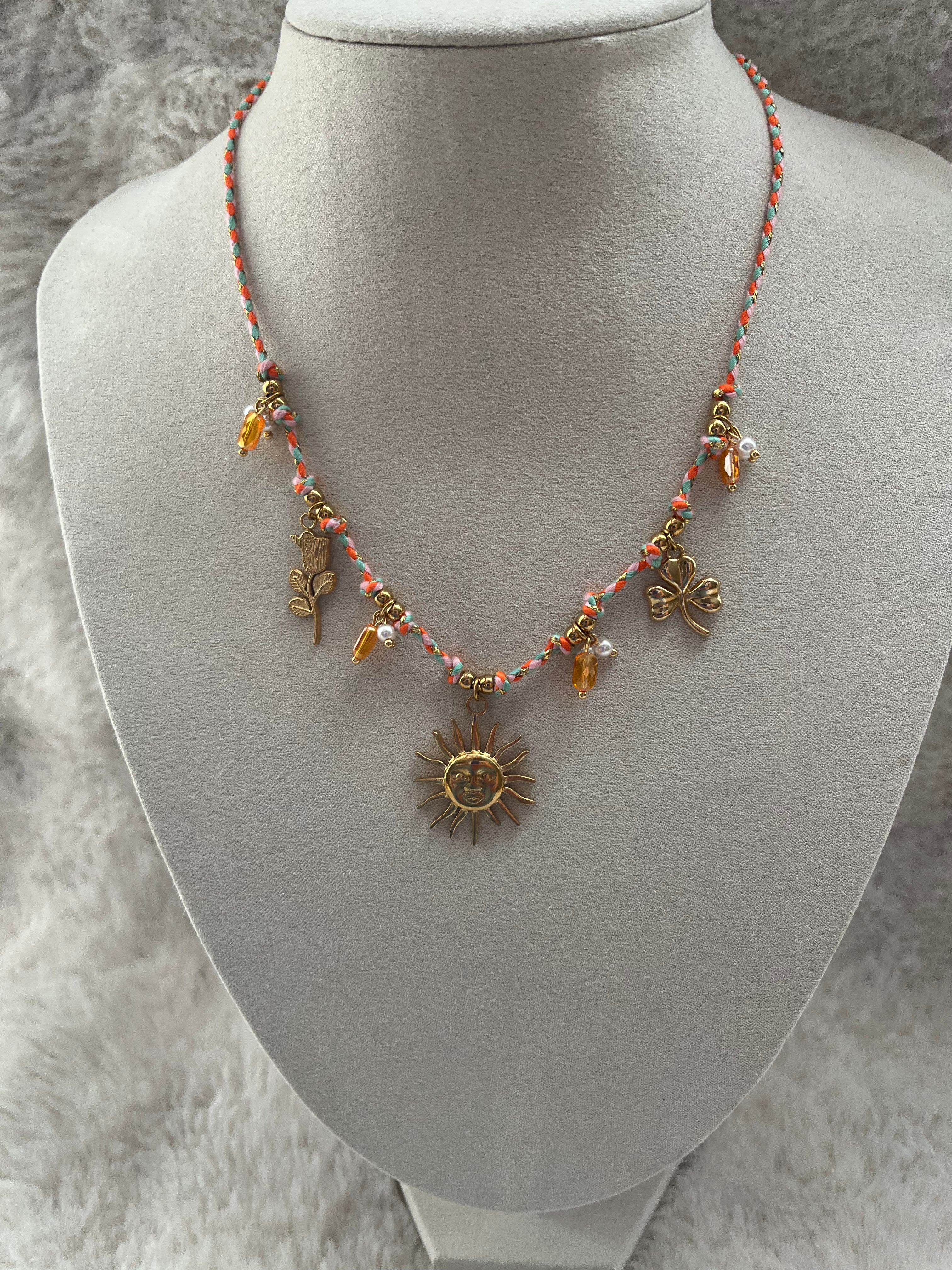 Collier TINA acier inoxydable ( choix de la couleur )