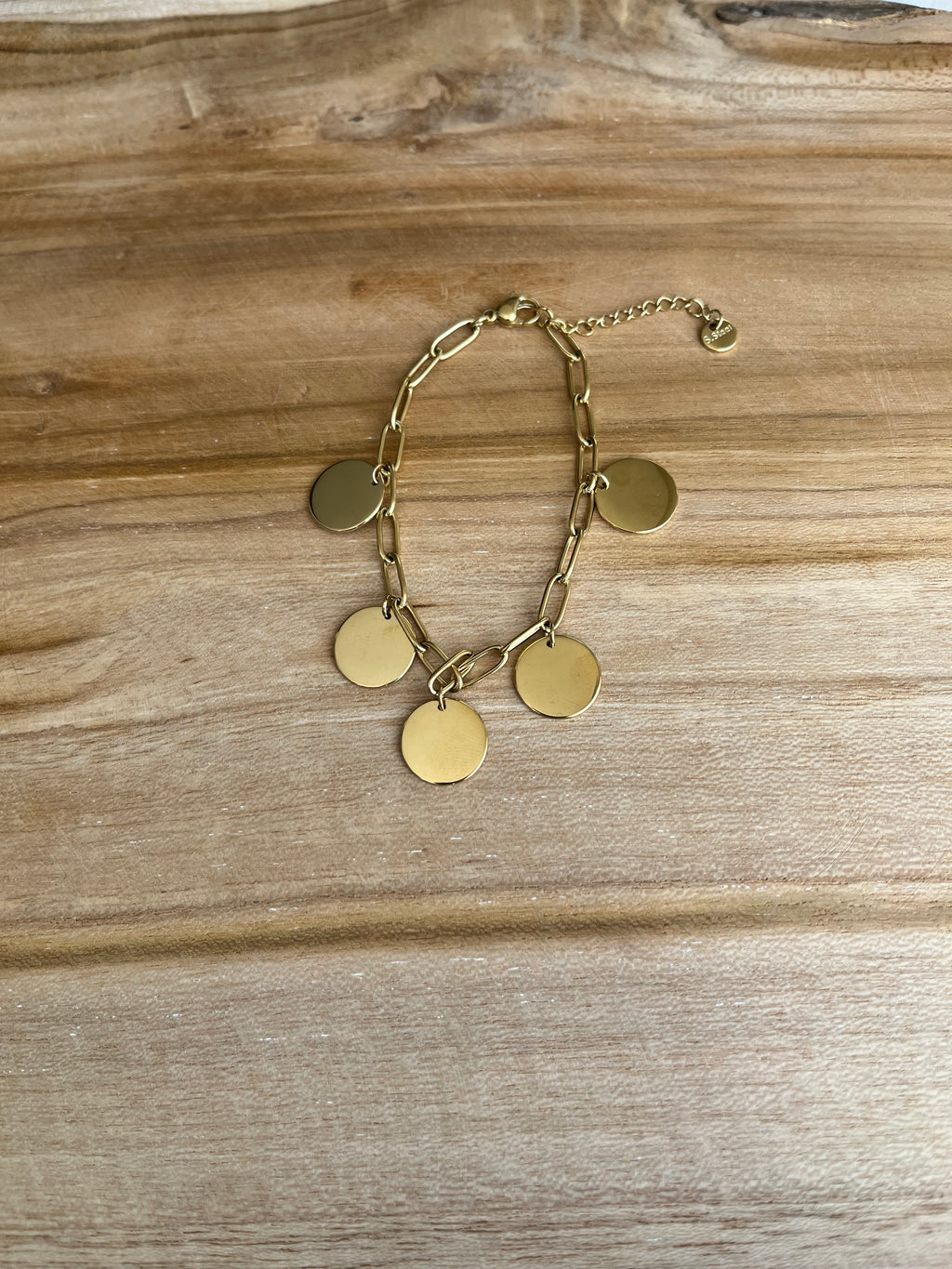 Bracelet THEA acier inoxydable argenté ou doré