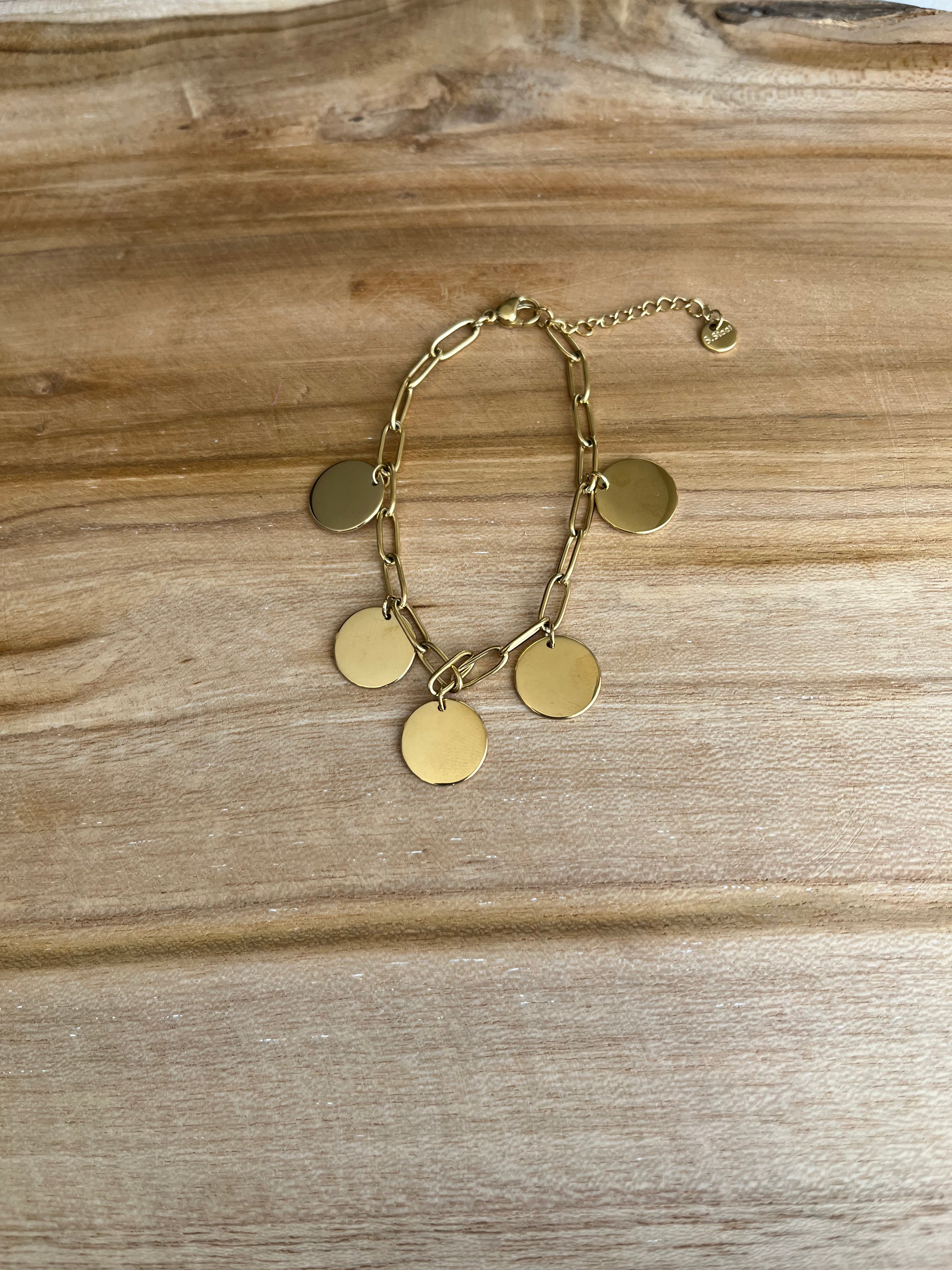 Bracelet THEA acier inoxydable argenté ou doré