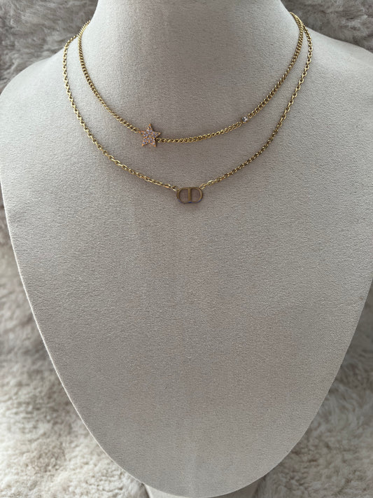 Collier ALICIA acier inoxydable argenté ou doré