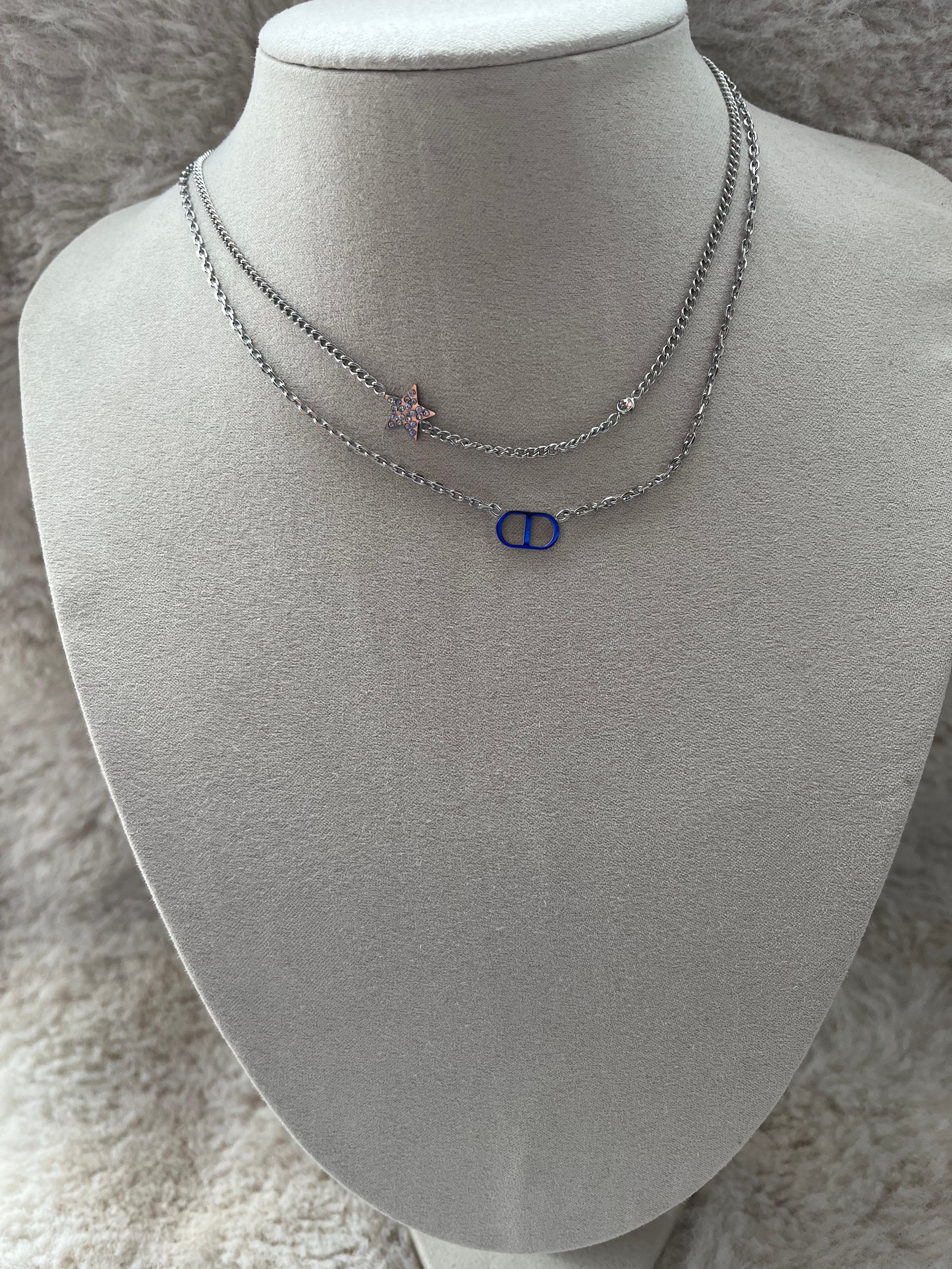 Collier ALICIA acier inoxydable argenté ou doré
