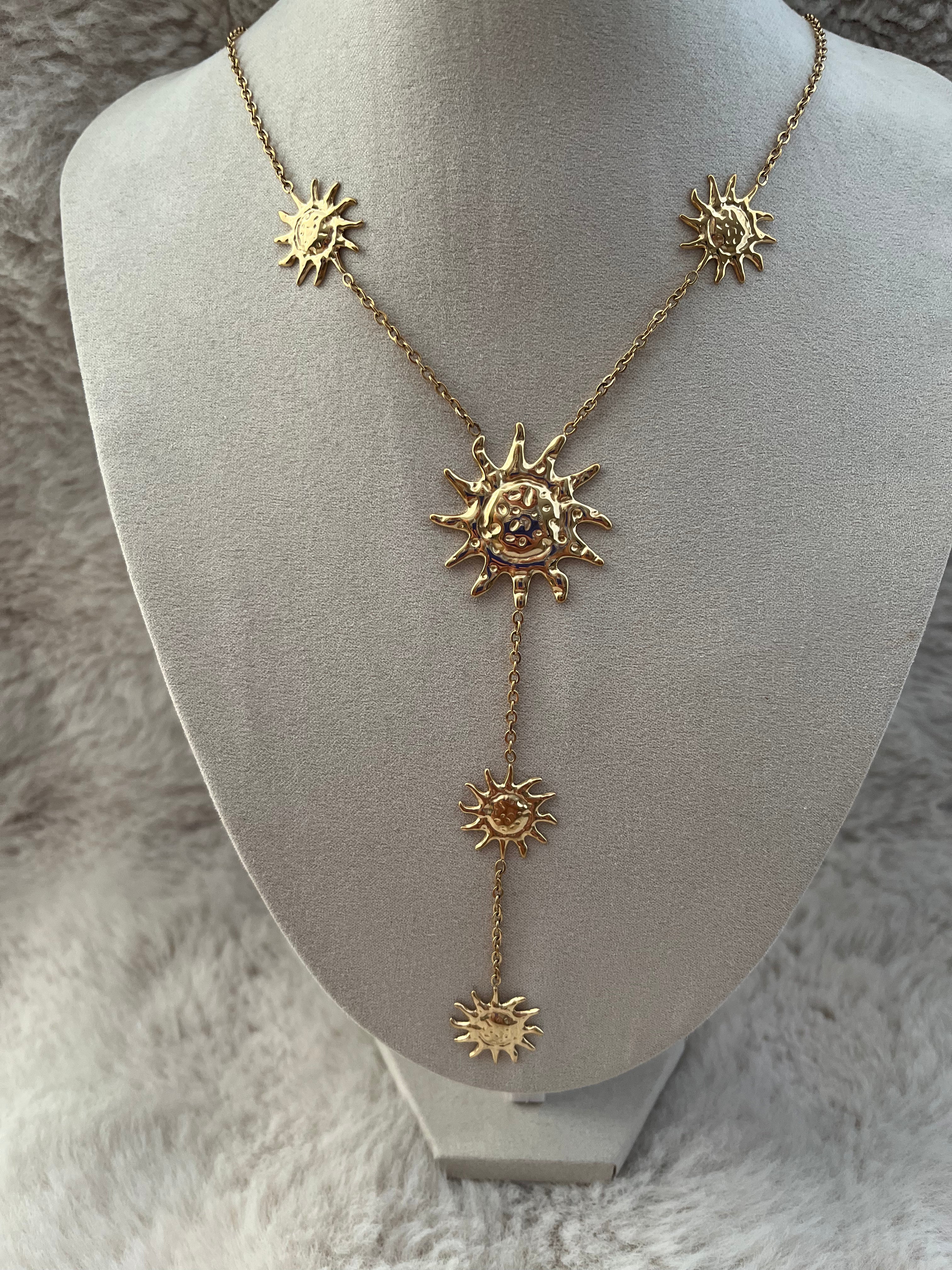Collier SURYANA acier inoxydable doré