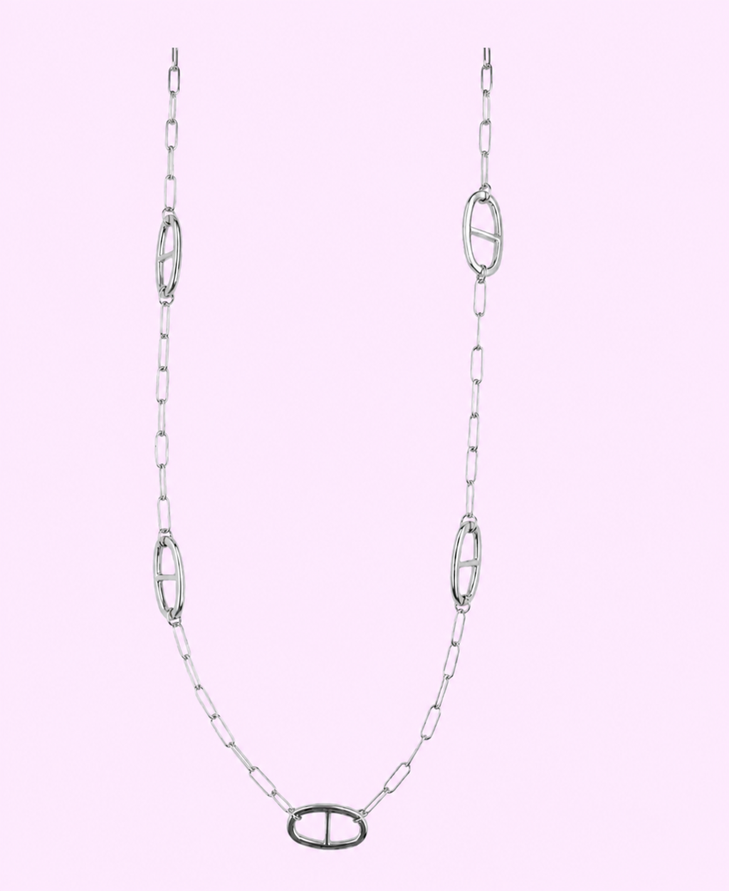 Sautoir JADE acier inoxydable