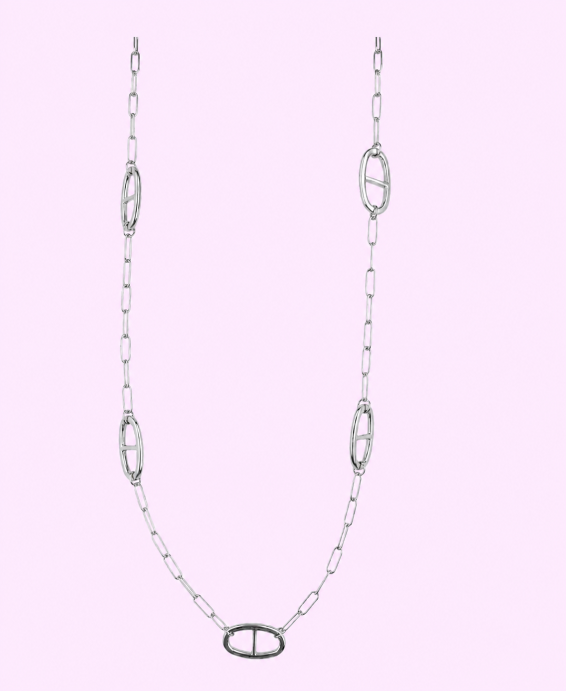 Sautoir JADE acier inoxydable