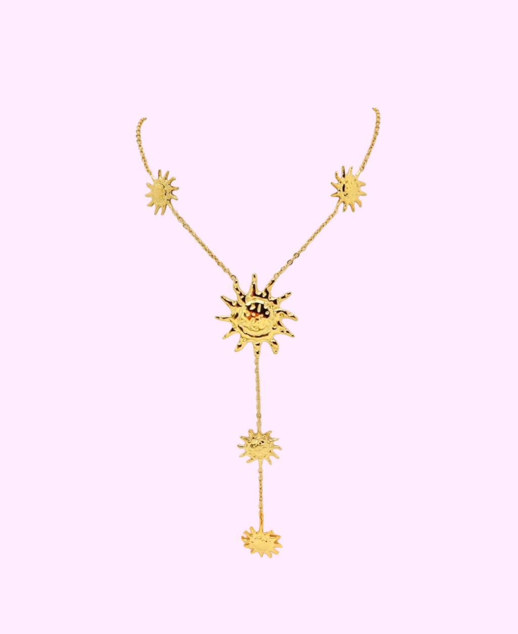Collier SURYANA acier inoxydable doré