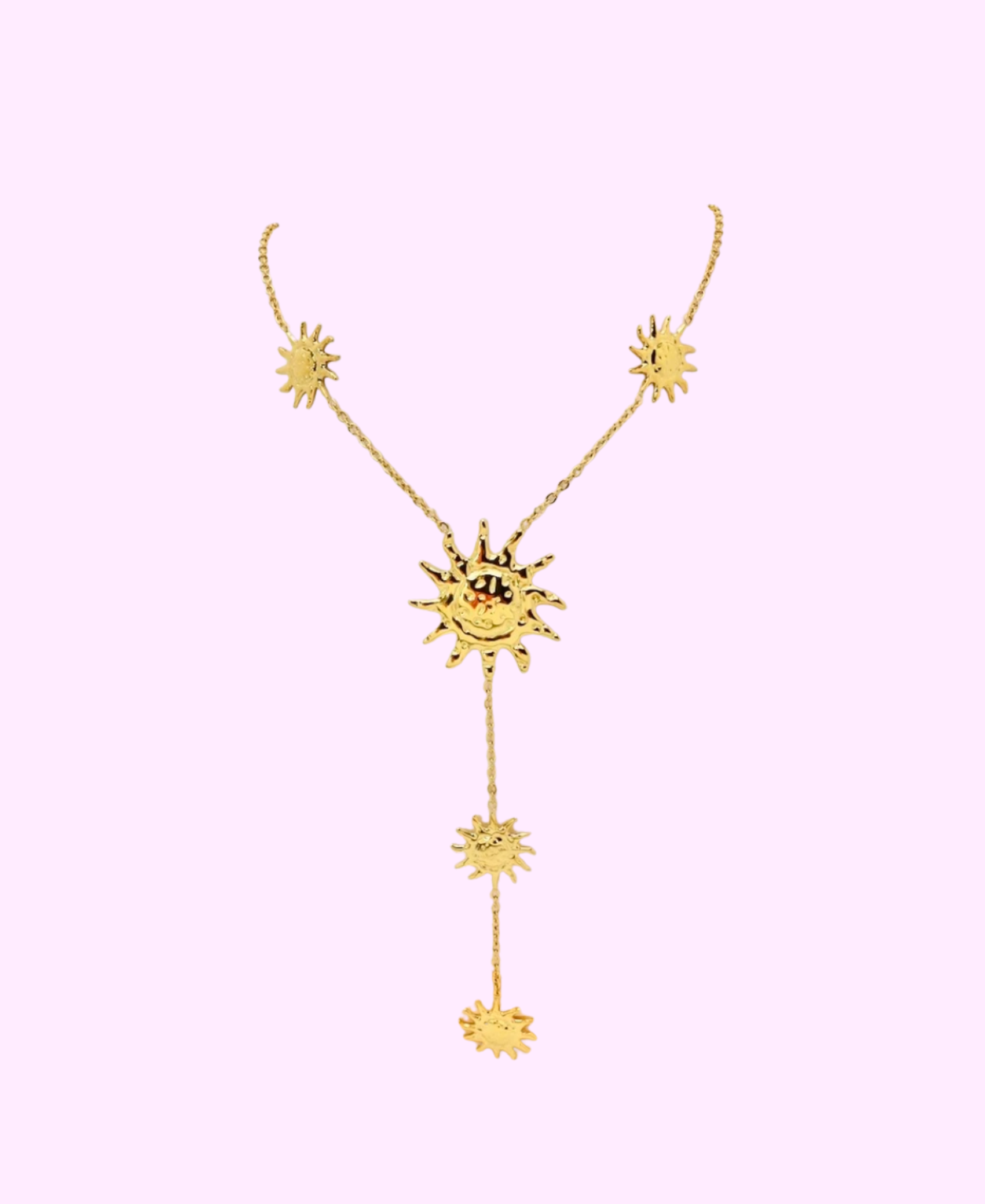 Collier SURYANA acier inoxydable doré