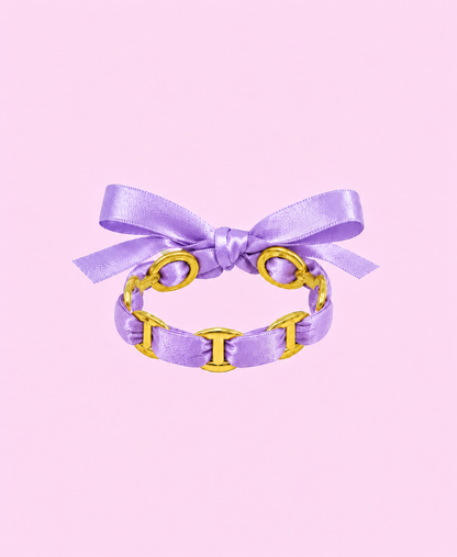 Jonc Elsa Lilas acier inoxydable