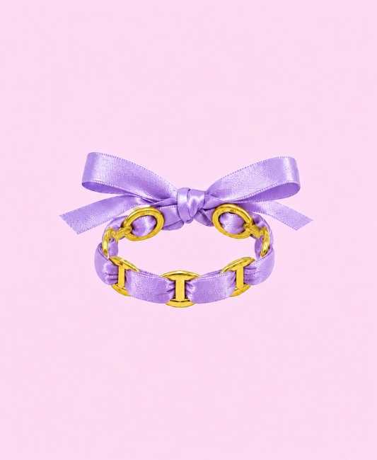 Jonc Elsa Lilas acier inoxydable