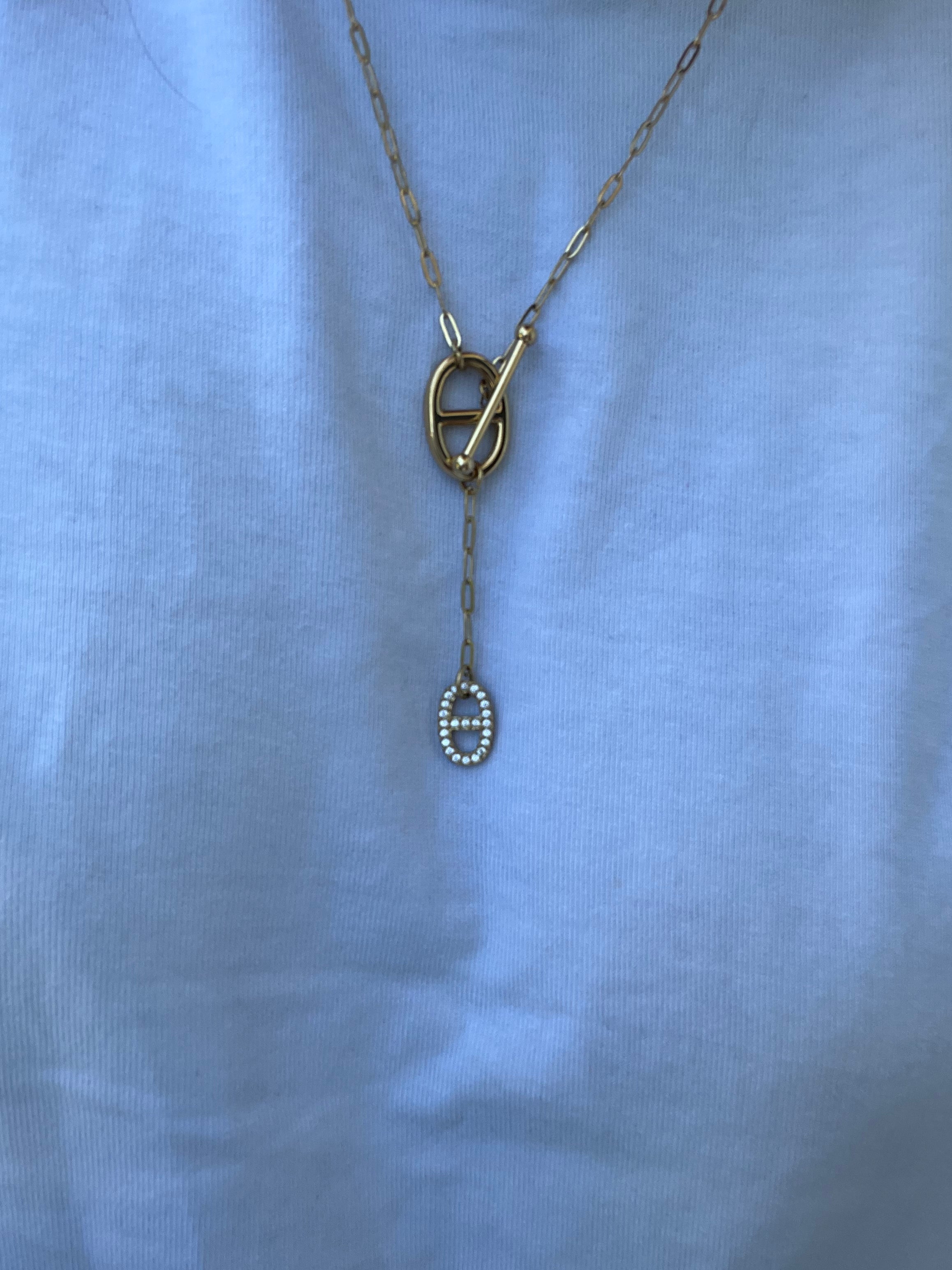 Collier Camélia acier inoxydable argenté ou doré