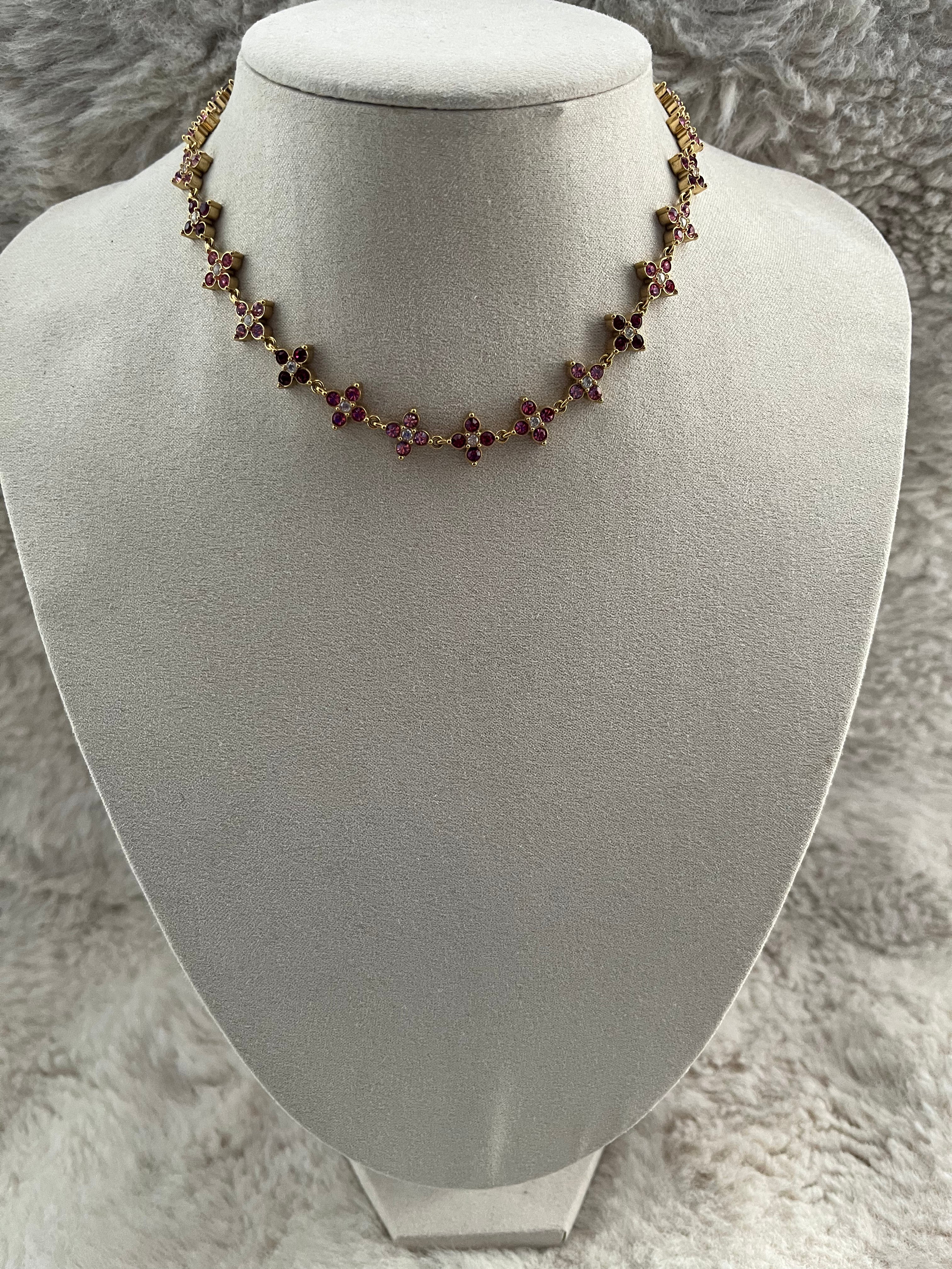 Collier mini irrésistible rose acier inoxydable doré