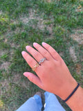 Bague elsa sans strass acier inoxydable argenté ou doré
