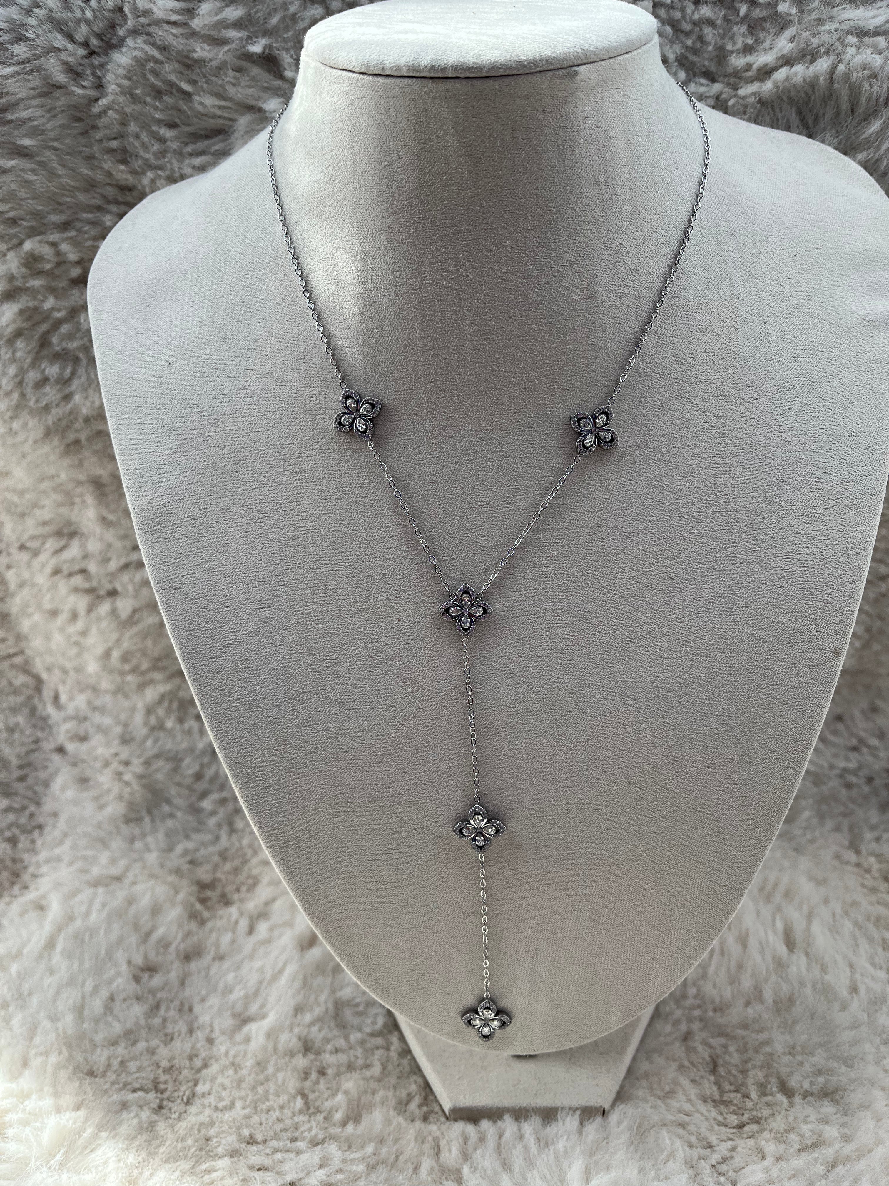 Collier Y MINA argenté
