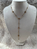 Collier Y CALIE acier inoxydable doré/ argenté