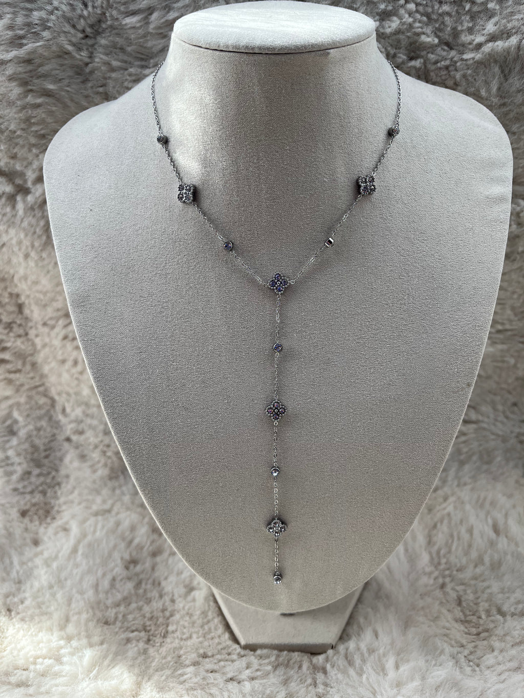 Collier Y CALIE acier inoxydable doré/ argenté
