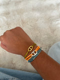 Bracelet marin t2 doré pailleté