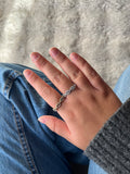 Bague mini Elsa strass acier inoxydable argenté/ doré