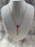 Collier Luna acier inoxydable doré