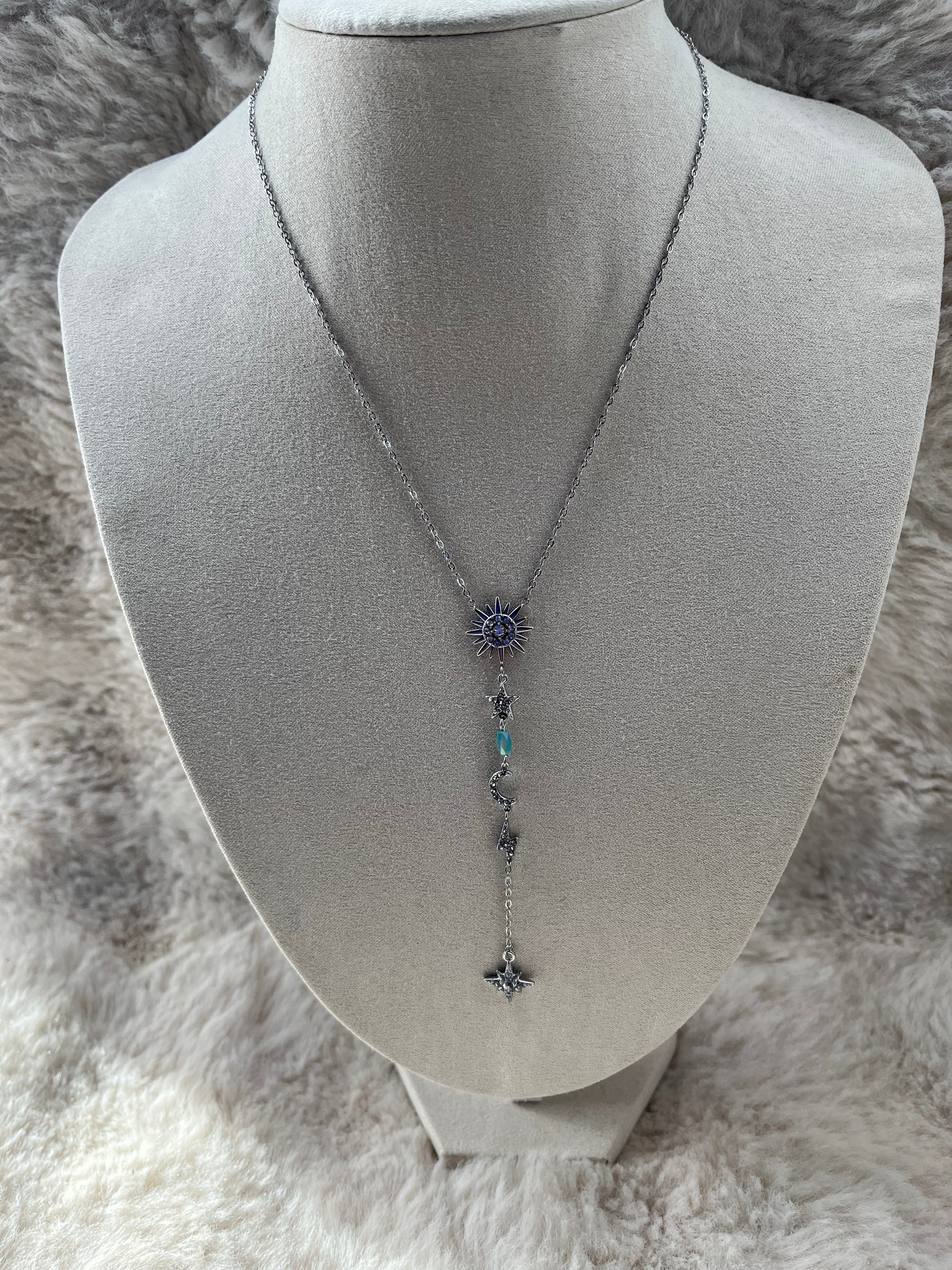 Collier BLUM acier inoxydable argenté/ doré