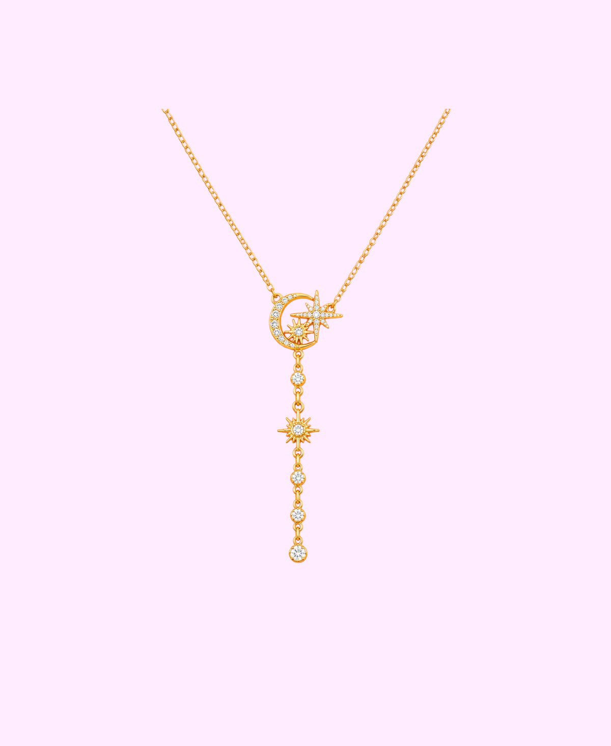 Collier Luna acier inoxydable doré