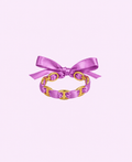 Jonc ELSA mauve acier inoxydable doré