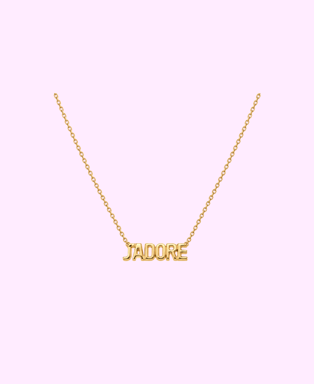Collier J’ADORE acier inoxydable argenté/ doré
