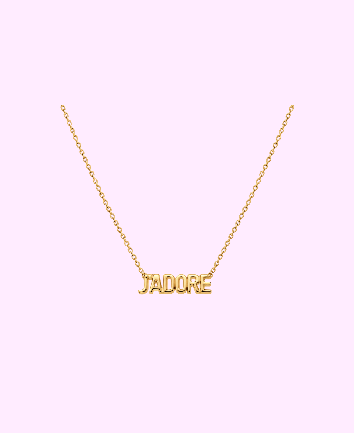 Collier J’ADORE acier inoxydable argenté/ doré